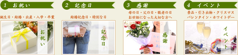 ギフトチケットご利用シーン